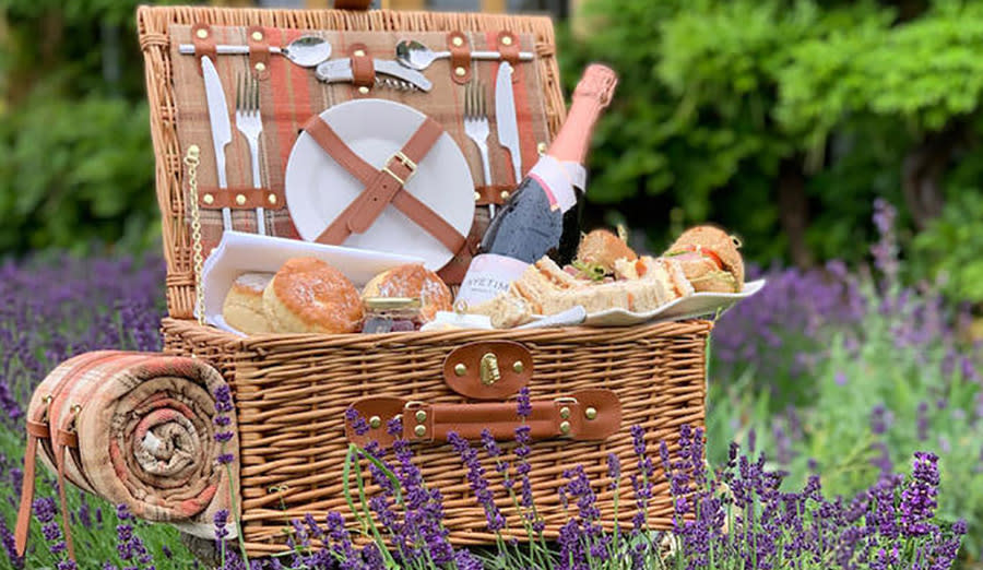Buckland Manor's afternoon tea hamper