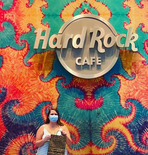 Mask Up selfie at Hard Rock Casino in Biloxi