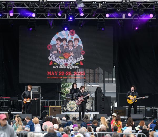 Abbey Road on the River Beatles band performing