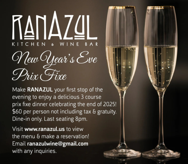 Ranazul New year's Eve Prix Fixe 2025