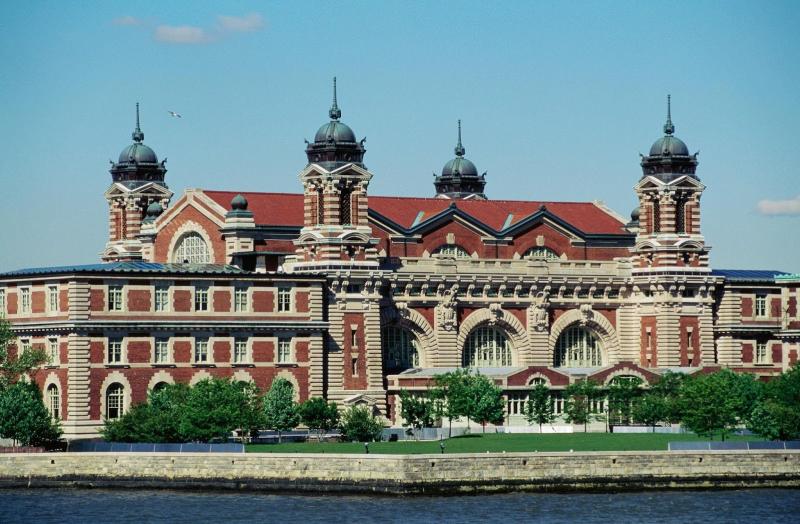 daytime view of ellis island
