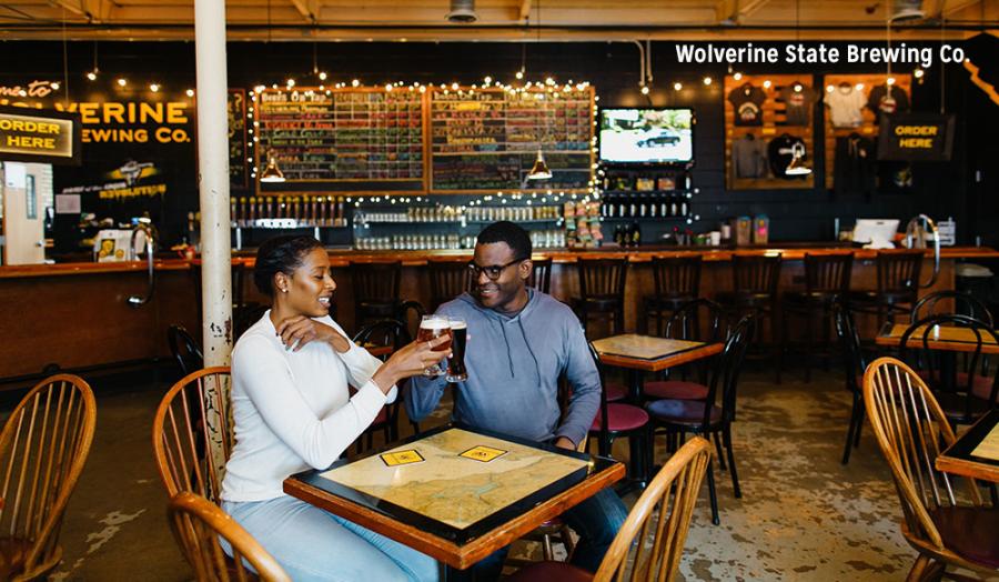 Couple at Wolverine State Brewing Company