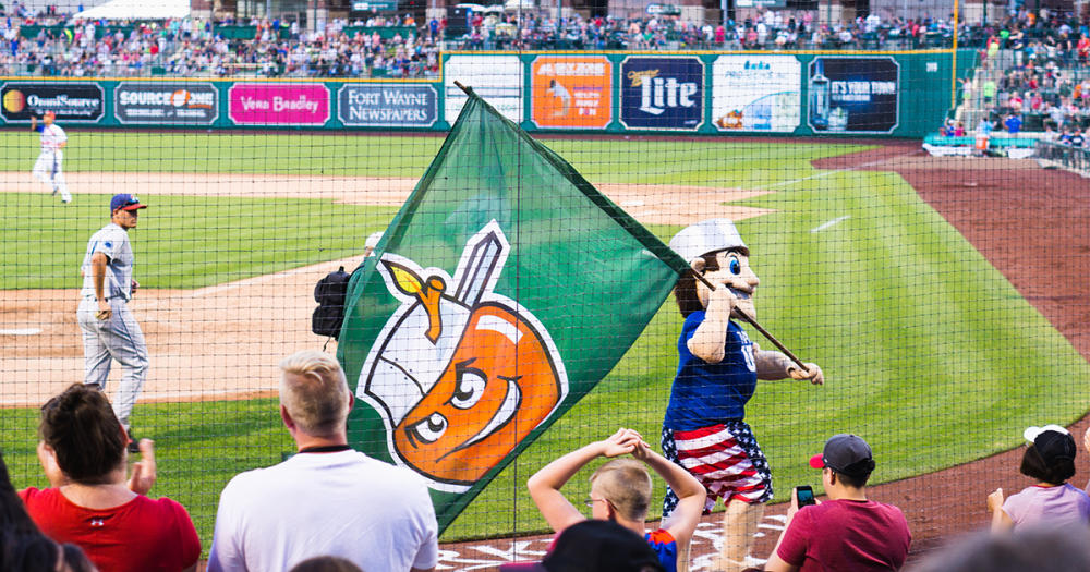 TinCaps Game - Johnny with Flag