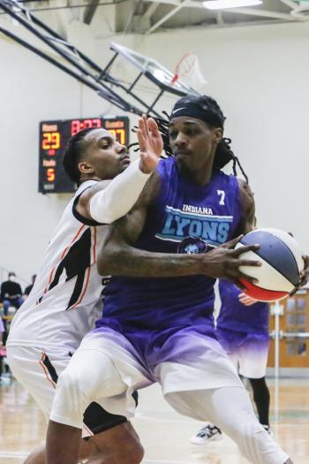Indiana Lyons center Alex "A.B." Brown. (Photo by Antonio Toppin)