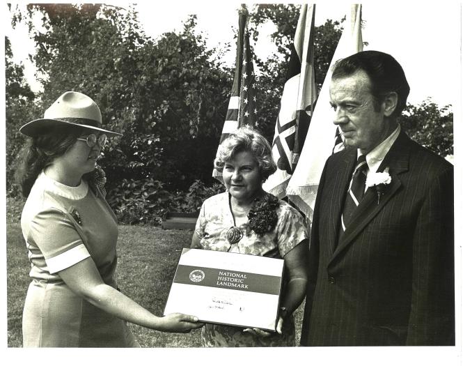 Dedicating the William Brown House at London Town circa 1970's