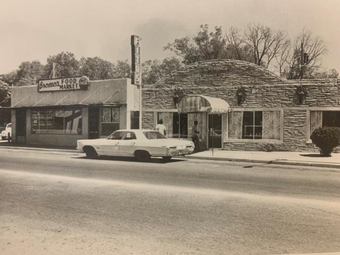 A photo of Fito's and Bromo's on 4th Street before Barelas Coffee House moved into the building in 1978.