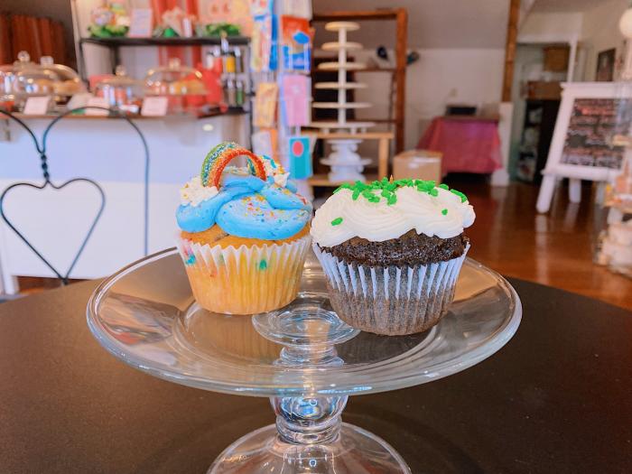 Our CupCakery Irish Creme & Rainbow Cupcake