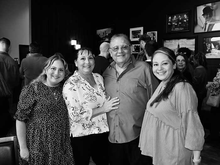 Orlando Marin with his wife and two daughters.