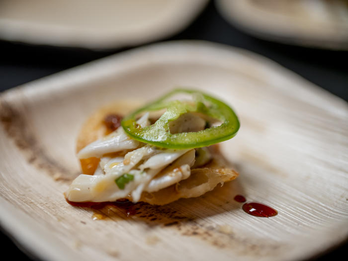 Ahi Tuna LA blue crab nachos