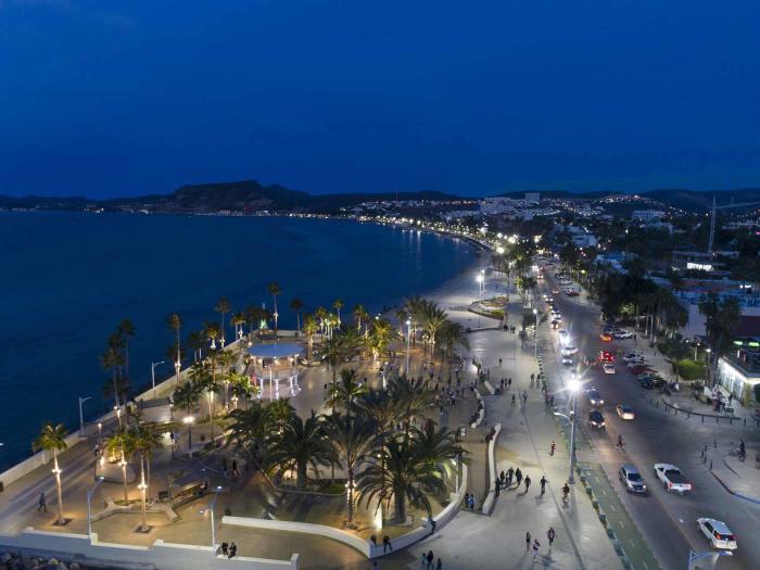 La Paz Malecon Night