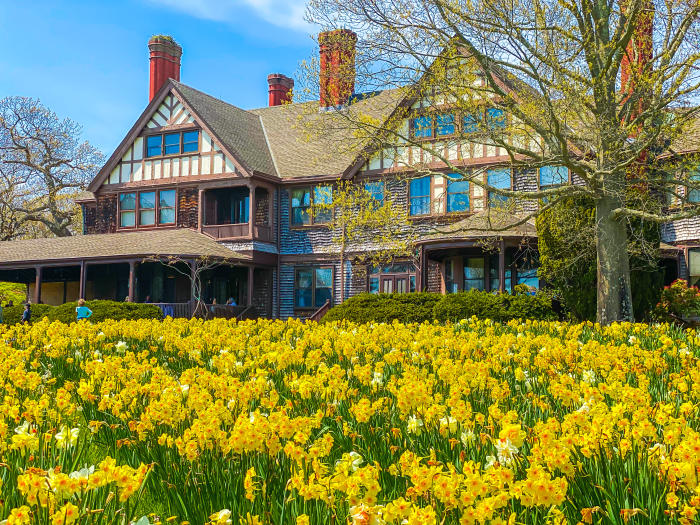 Exterior view of the Bayard Cutting Arboretum