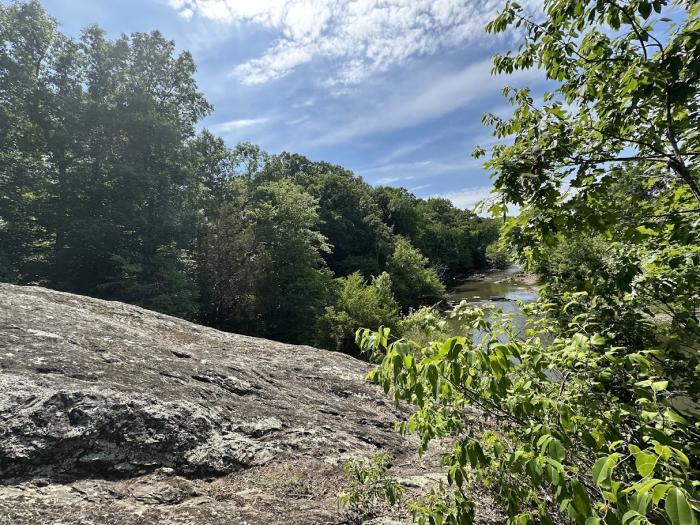 The view from atop Faith Rock in Franklinville