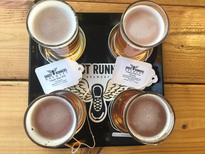 Ghost Runners tasting flight