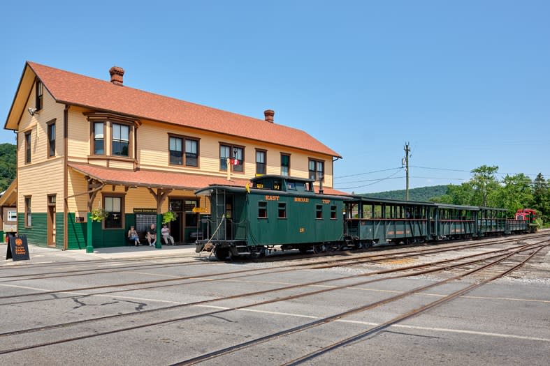 East Broad Top Railroad Station with Train