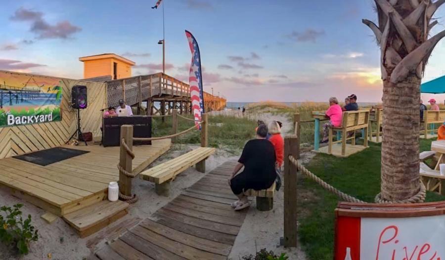 Live music at the Ocean Isle Beach Pier