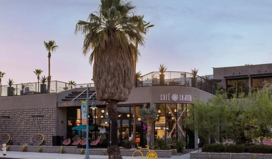 Exterior of Flannery Exchange in Palm Springs