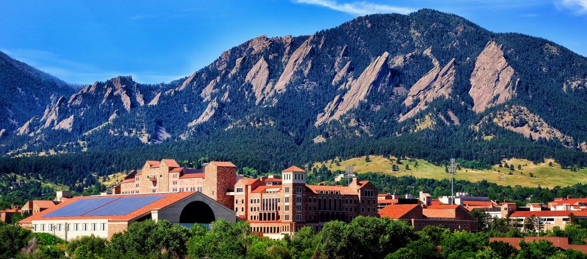 Boulder and Colorado University in Summer