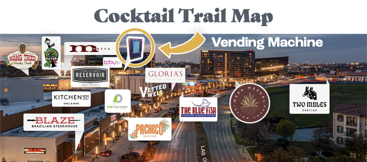 Visit Irving's Cocktail Trail Map