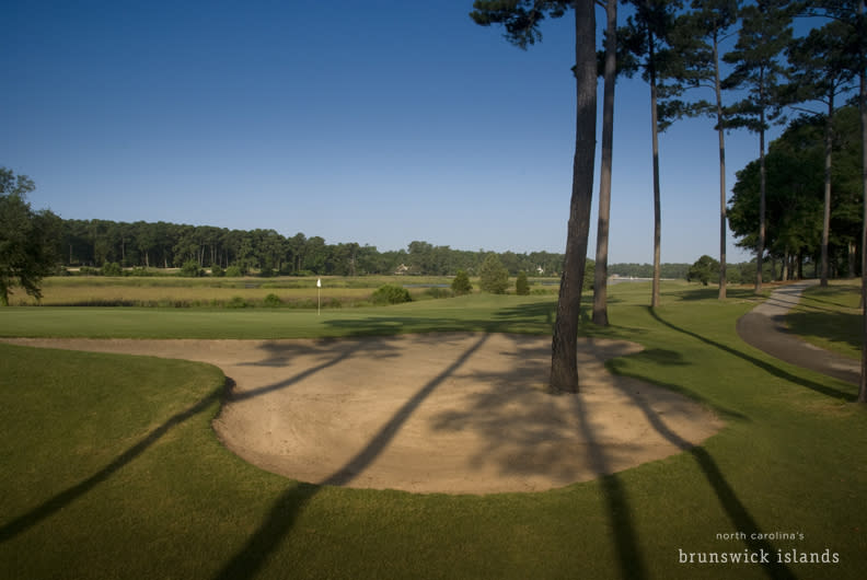 The Pearl Golf Links West 7th hole in the brunswick islands