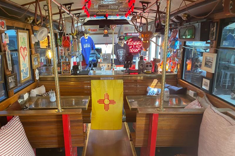 An interior look at Ghost Light Saloon at Painted Lady Bed and Brew