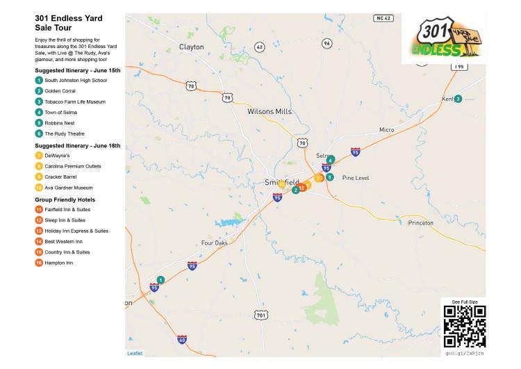 301 Group Tour Itinerary