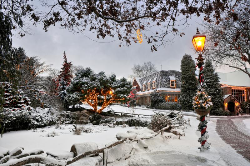 Peddler's Village in Snow