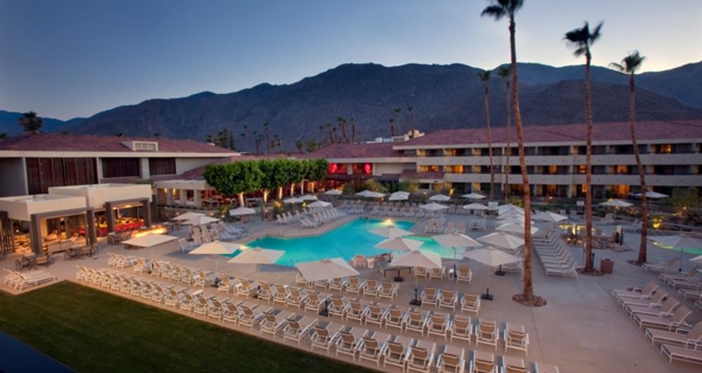 Pool at Hilton Hotel in Palm Springs