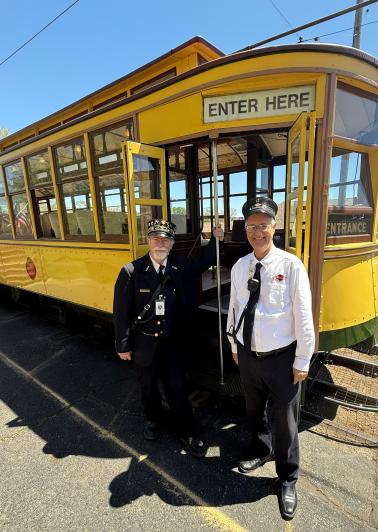 The operations manager and chairman of the board for the East Troy Railroad Museum.