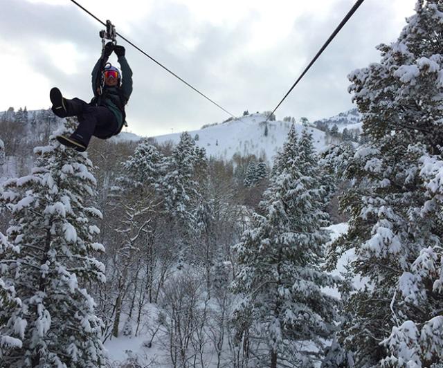Winter Ziptour at Sundance Mountain Resort