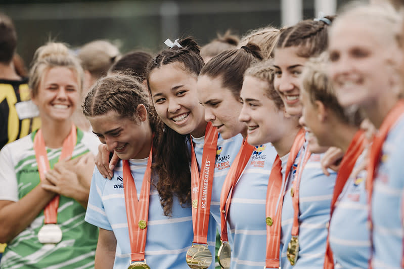 Maple Ridge 2024 BC Summer Games - Team with medals