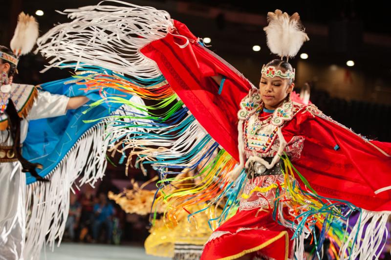 Dancers at the Gathering of Nations Powwow