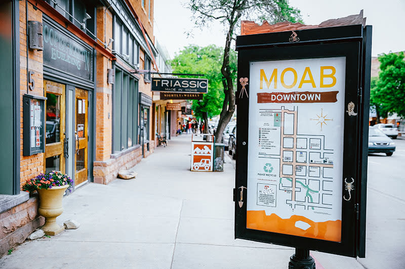 Moab’s vibrant downtown.