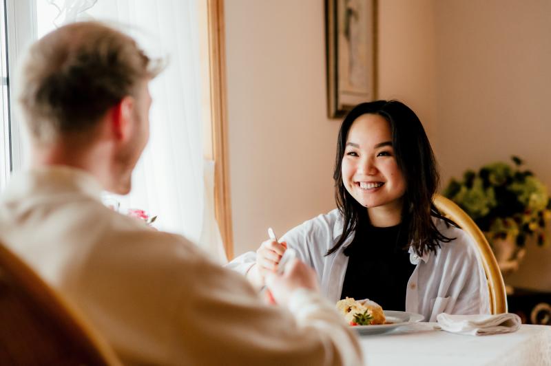 woman eating