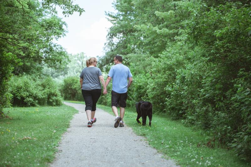 Hiking couple