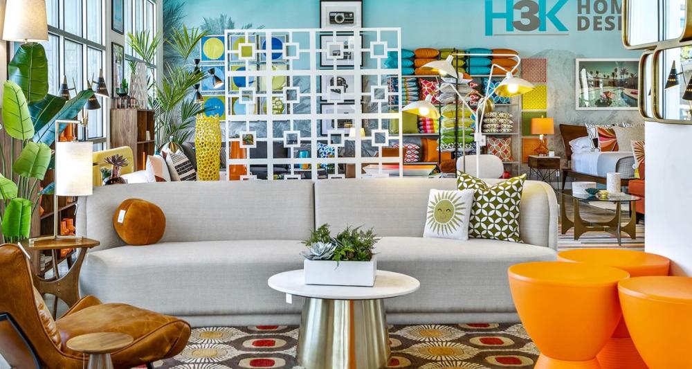 Interior of H3K retail store in Palm Springs