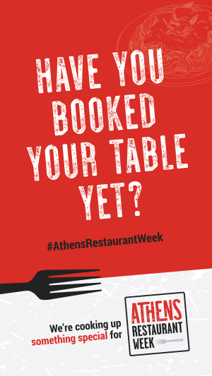 Restaurant Week booked table-stories