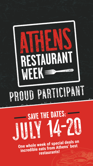 Restaurant Week save date-stories