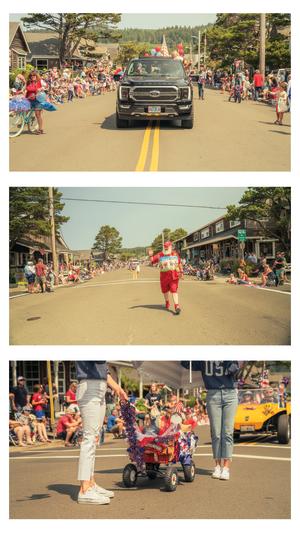 Vertical Stack #2 of the Cannon Beach Fourth of July Parade