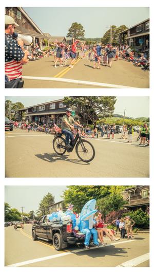 Vertical Stack #3 of Cannon Beach Fourth of July Parade