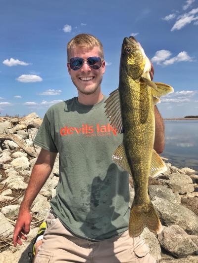 Tanner Walleye from Shore