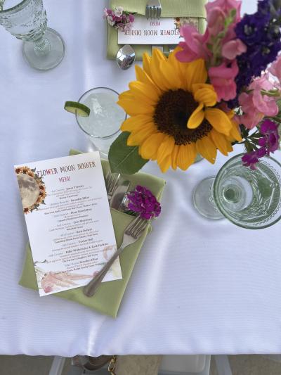 flower moon farmers market dinner 2