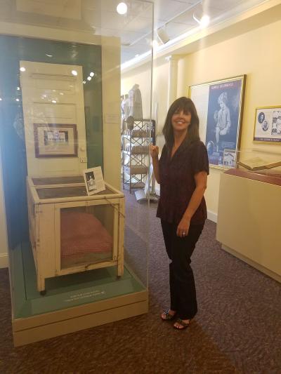 Lynell Seabold in the Ava Gardner Museum on her first day