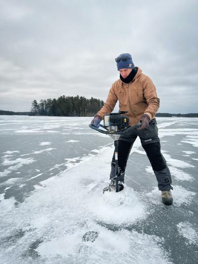 ice fishing