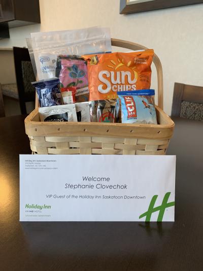 HI Downtown welcome basket