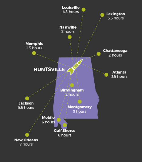 Huntsville Map