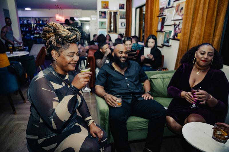 People sit around drinking at Z Lounge