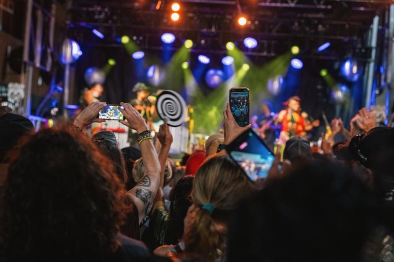A photo taken at the Bands of Enchantment music festival in 2025.