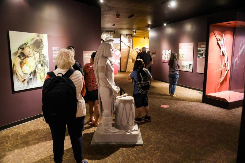 An exhibit at the Indian Pueblo Cultural Center