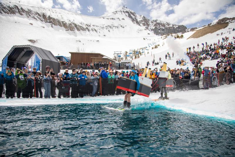Pond Skim at Big Sky Resort