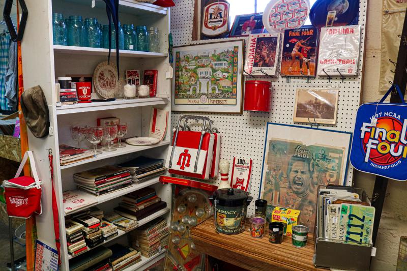 IU display at the Bloomington Antique Mall